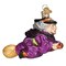 Old World Christmas 2.75 In Witch On Broomstick Halloween Tree Ornament , Halloween Ornament Flying Cape